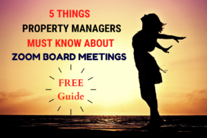 5 Things Property Managers Must Know about Zoom Board Meetings